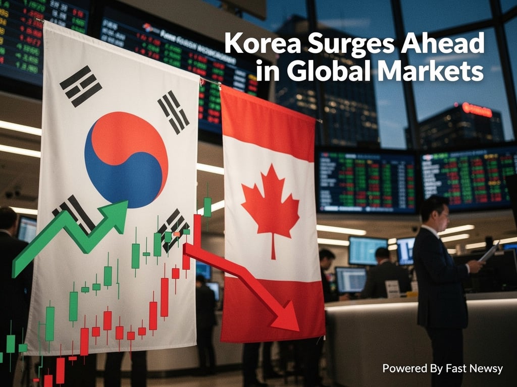 Korea Surges Ahead of Canada: Shocking New Ranking in Global Stock Markets!