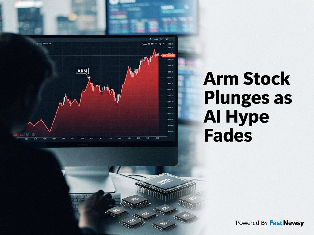 Arm Stock Collapses Amid Chip Supply Crisis, AI Growth Hopes Wane