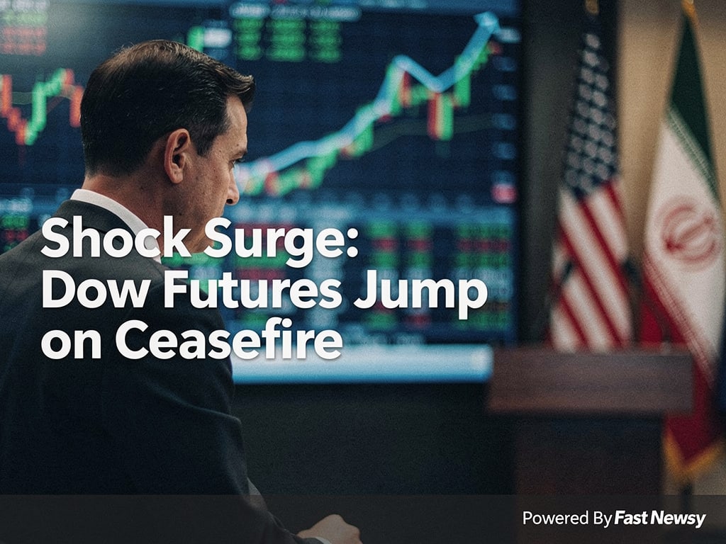 Shock Surge: Dow Futures Rise as Trump Reveals U.S.-Iran Ceasefire Stability
