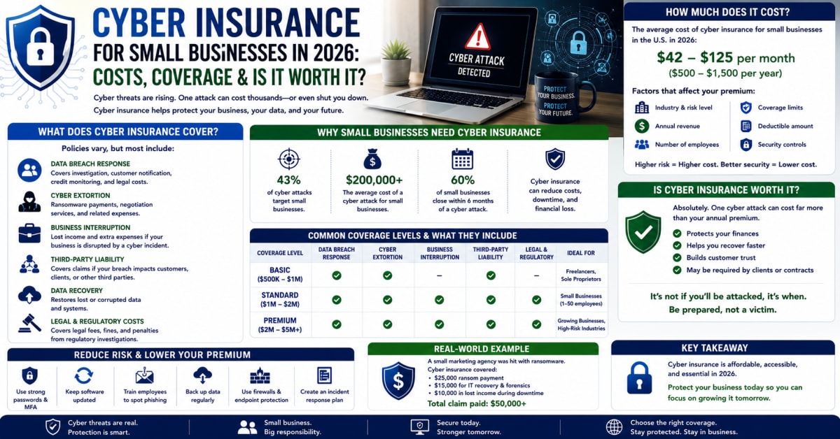 Cyber Insurance for Small Business in 2026: Worth It?