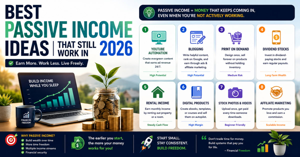Best Passive Income Ideas That Still Work in 2026