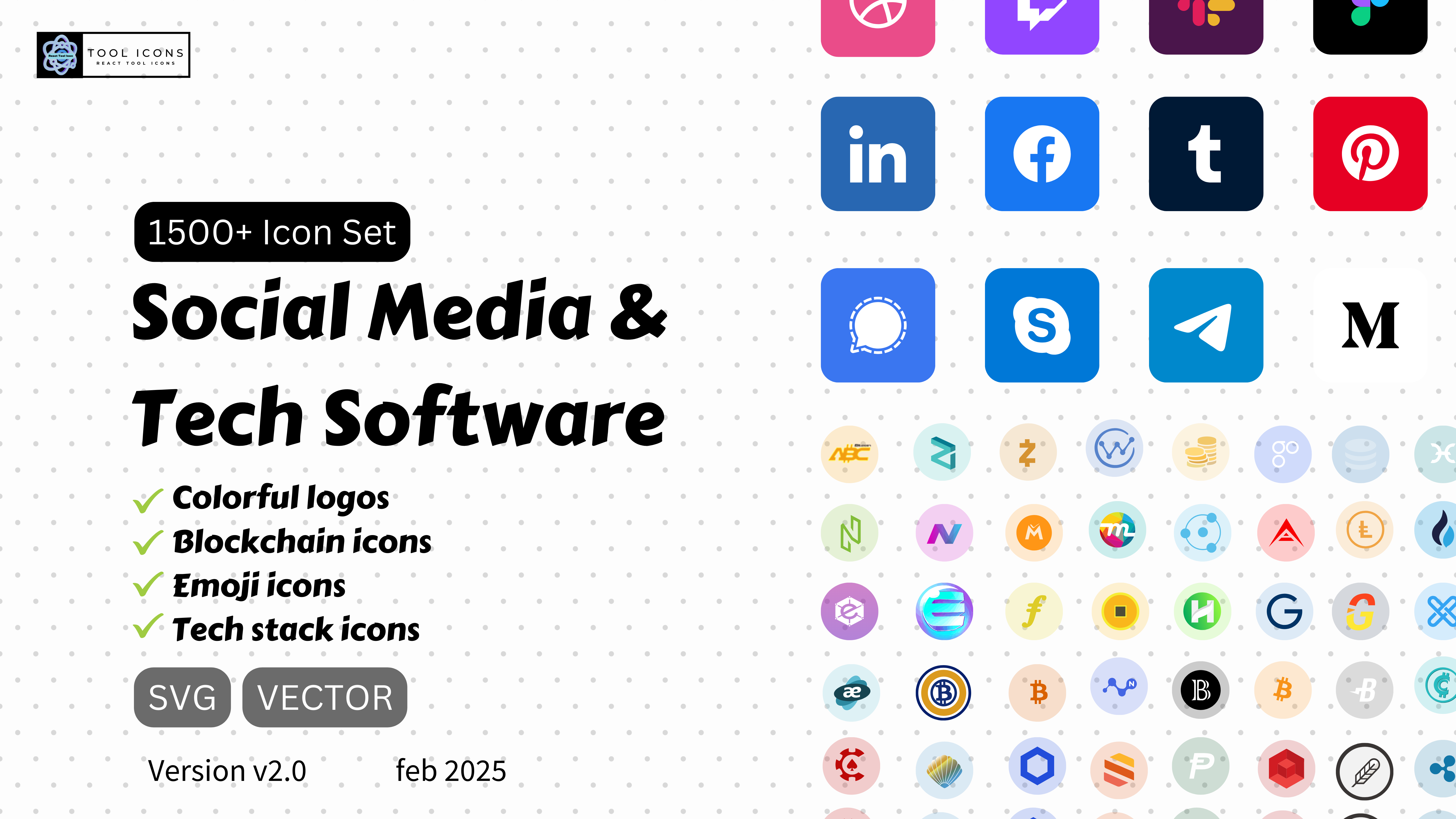 React Tool Icons Banner