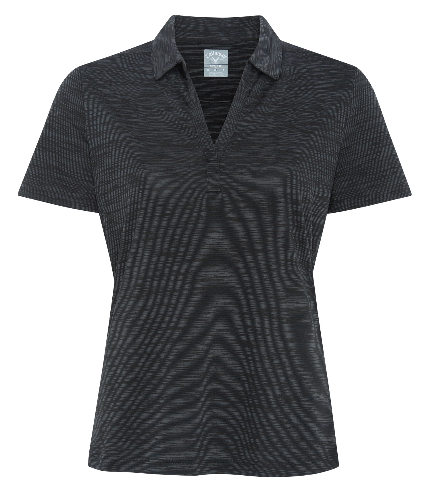 CALLAWAY BROKEN STRIPE TEXTURE LADIES' POLO