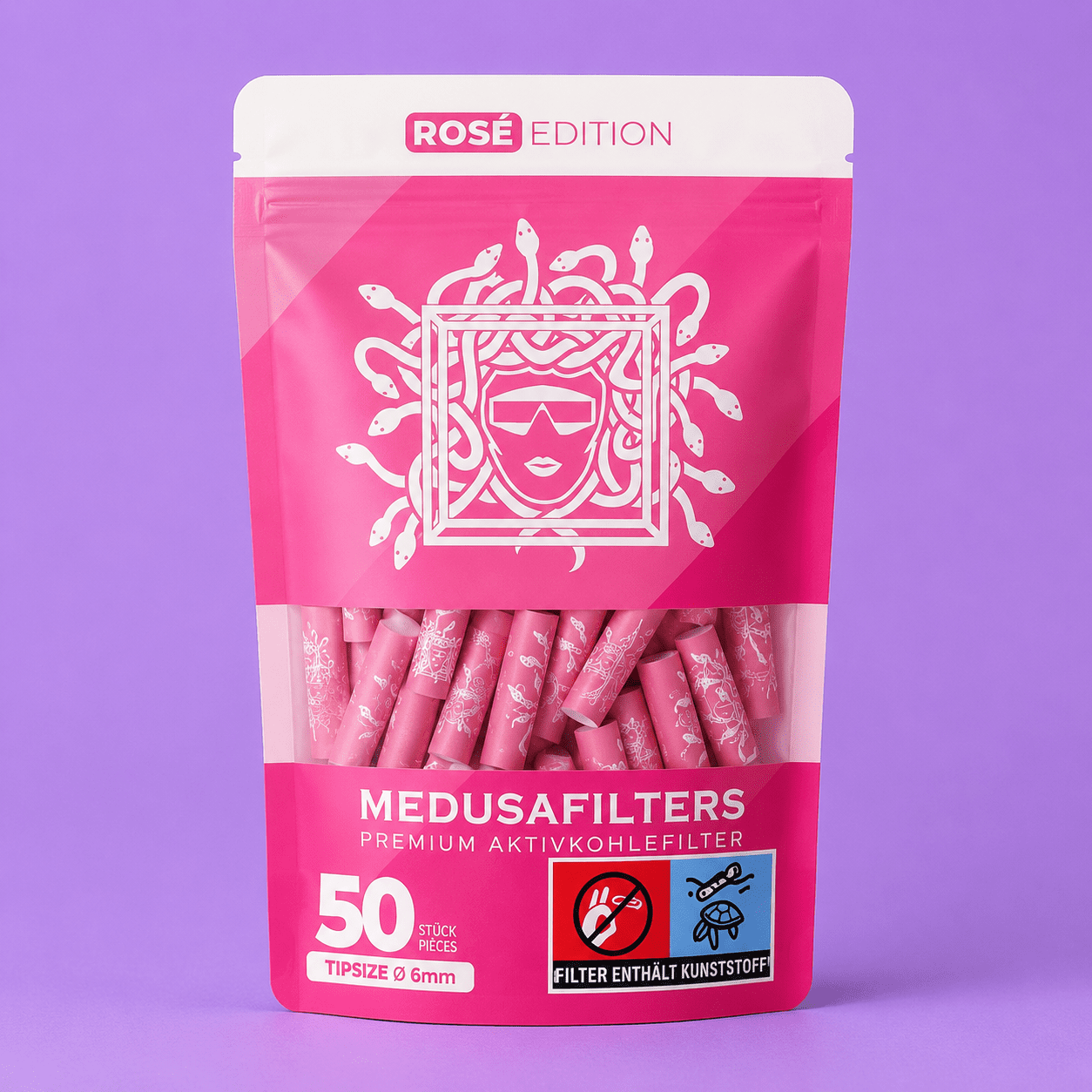Medusa Filters Pink – 50 Stück