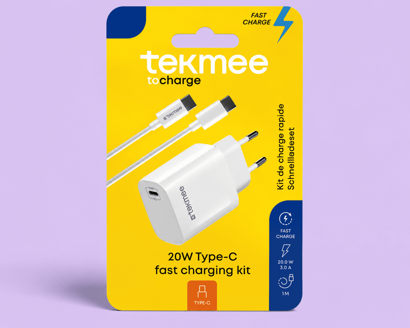 Tekmee 20W Type-C Fast Charging Kit“