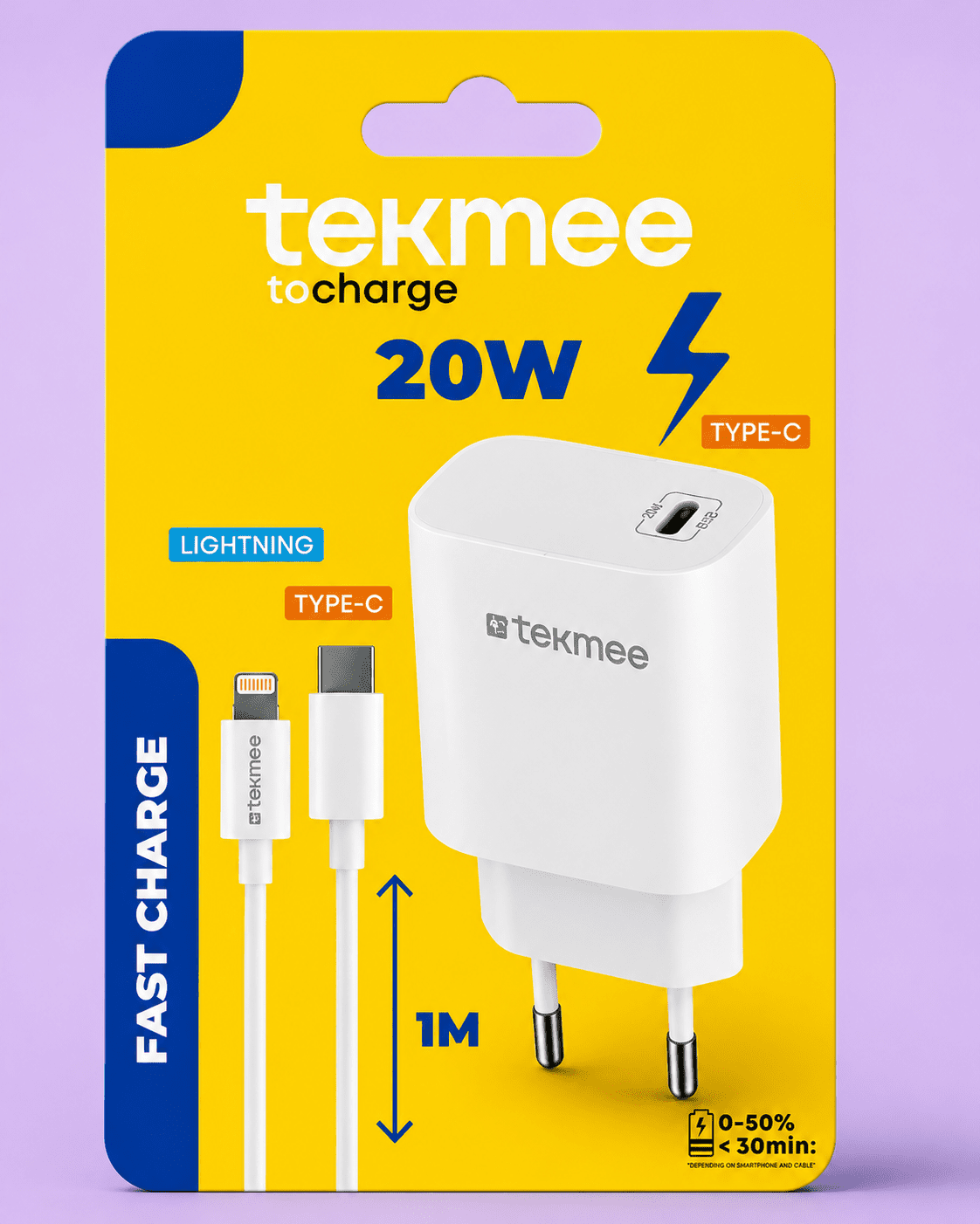 Tekmee 20W Fast Charge Kit Lightning