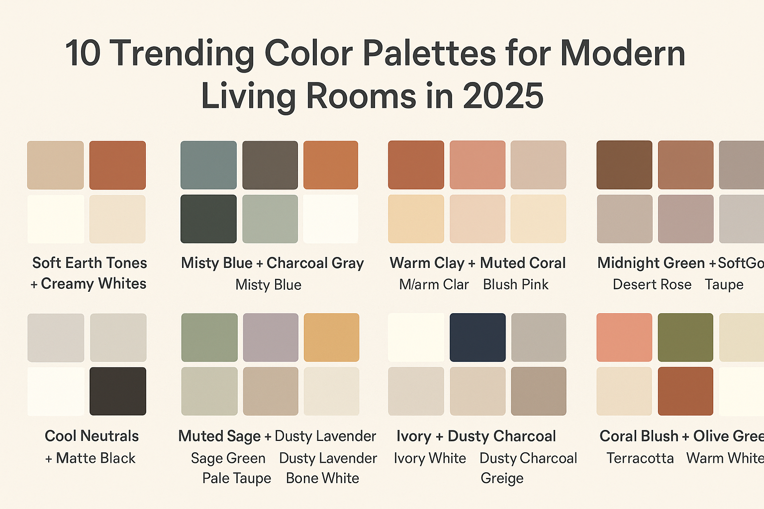 10 Trending Color Palettes for Modern Living Rooms in 2025 Blog Image