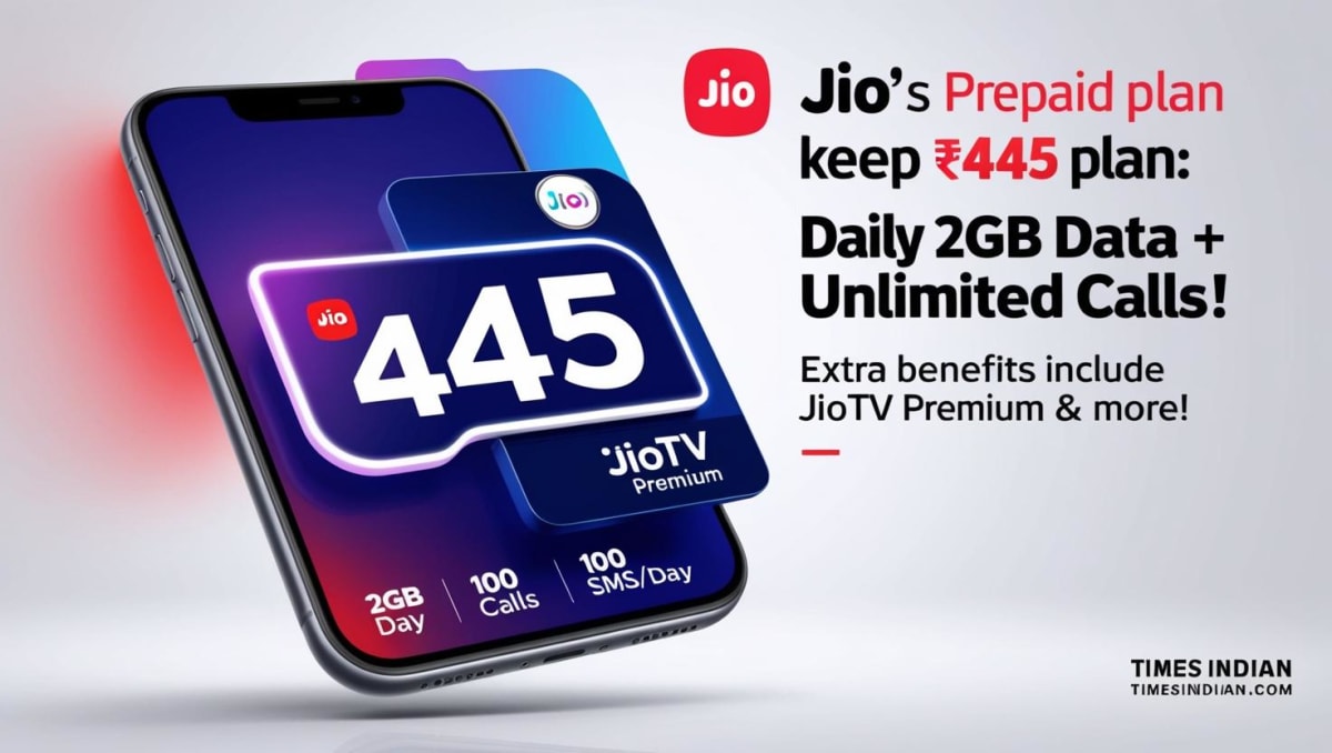 Jio has launched a new prepaid plan of Rs 445, getting plenty of data with unlimited calling