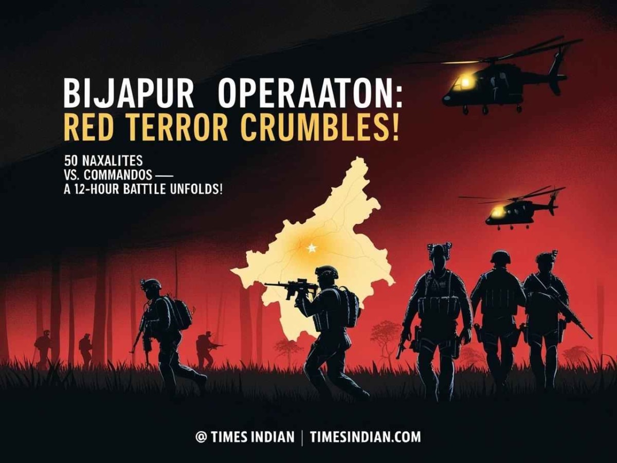Bijapur Encounter: 31 Naxalites Killed in 12-Hour Gunfight, Major Blow to Red Terror!