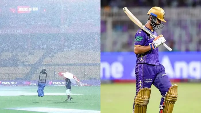Rain Washes Out RCB vs KKR Clash, KKR Knocked Out of Playoff Race in IPL 2025