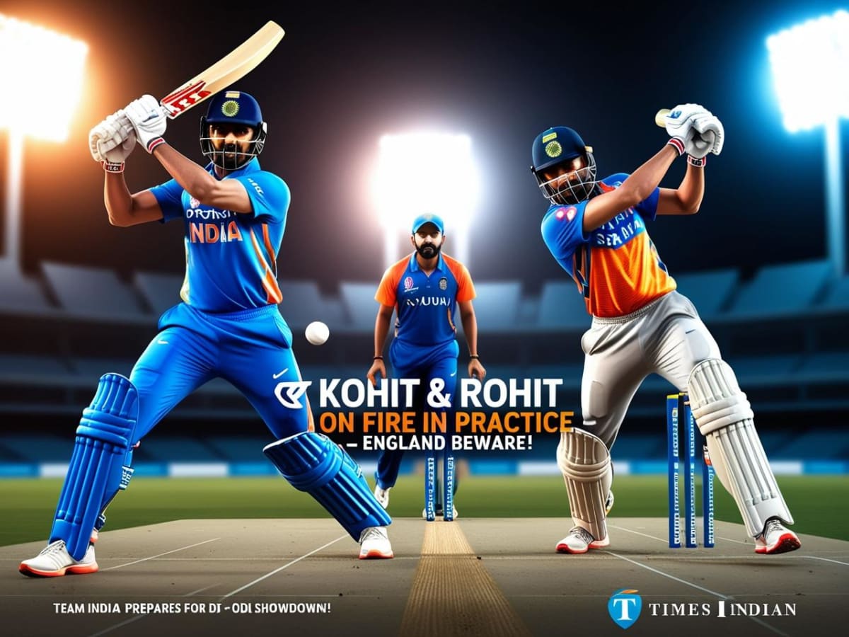 Kohli & Rohit on Fire! Intense Net Session Before India vs England ODI Series