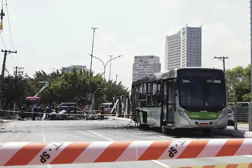 Plane collides with bus during emergency landing in Brazil: 2 dead, 6 injured; Plane carrying 10 people disappears in Alaska