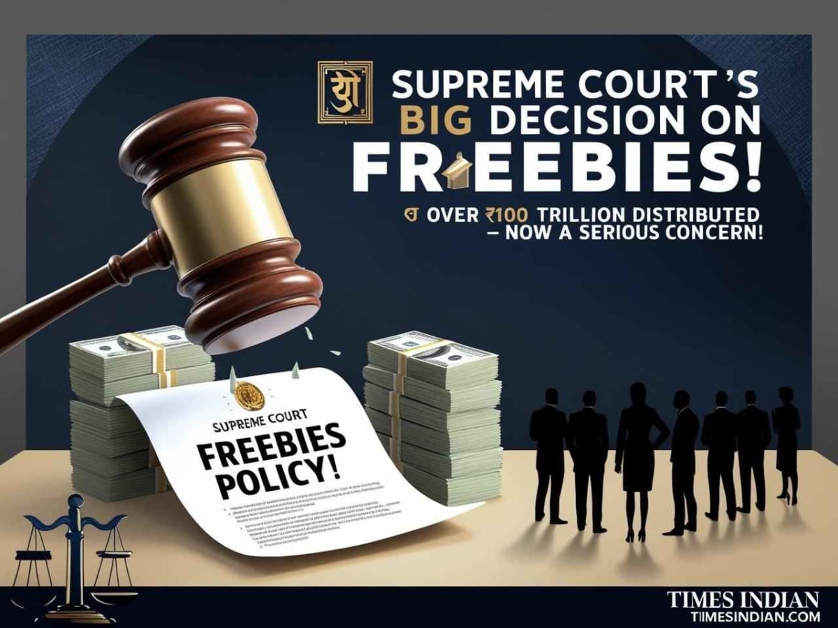₹10 Trillion in Freebies! Supreme Court Steps In, Warns Against Rising Unemployment