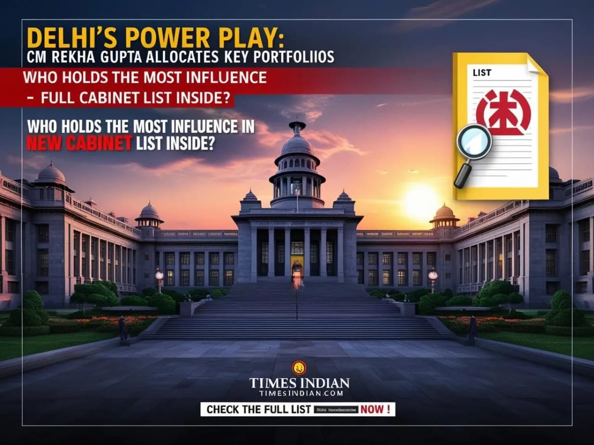 CM Rekha Gupta Retains Key Portfolios – What Did Pravesh Verma & Kapil Mishra Get?