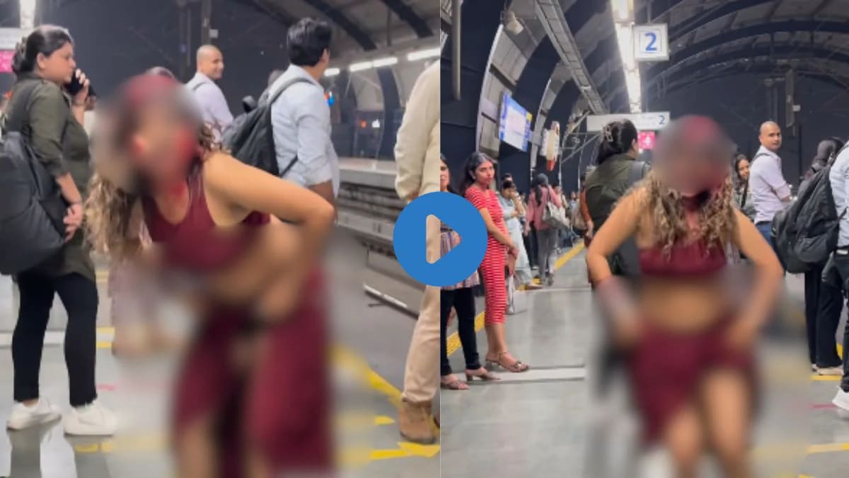Viral Video: Girls Create Obscene Scenes in Delhi Metro – Public Outraged!