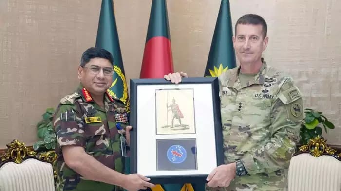 US General Visits Dhaka Amid Yunus’ China Trip, Meets Bangladesh Army Chief