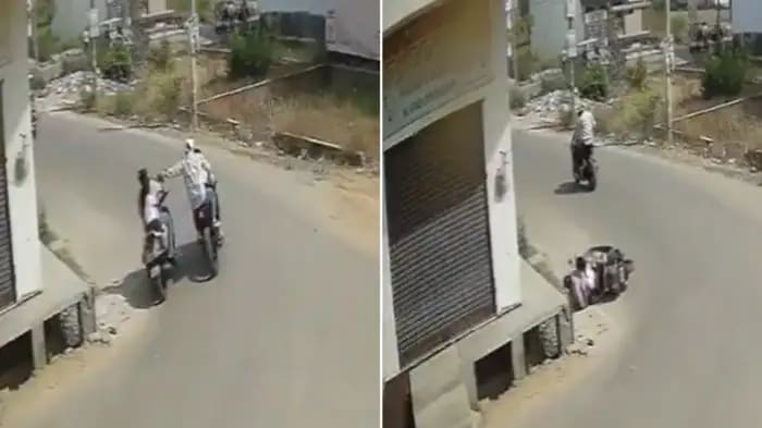 Chain Snatching in Broad Daylight in Hapur, Video of Incident Goes Viral