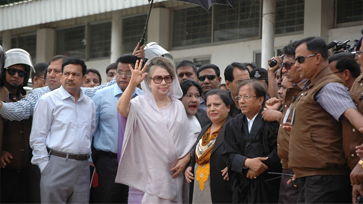 Khaleda Zia returns to Bangladesh, BNP demands fresh elections at airport