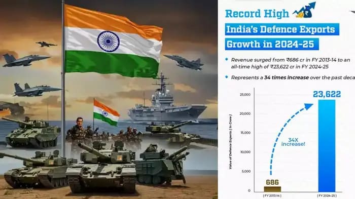 Big Boost Amid Operation Sindoor: India’s Defence Exports Hit Record ₹23,622 Cr!