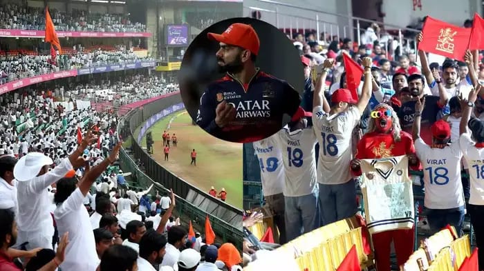 Chinnaswamy Turns White for Virat Kohli! Fans Pay Emotional Tribute in IPL 2025 Clash