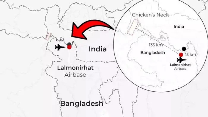 China to Help Bangladesh Revive Airbase Near 'Chicken Neck', India on High Alert
