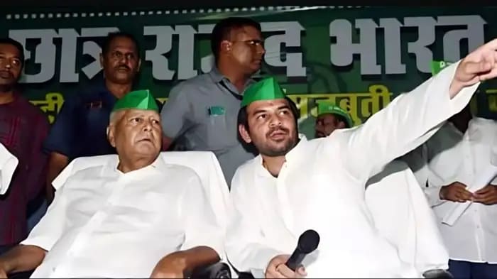 Lalu Yadav Expels Tej Pratap from RJD for 6 Years After Viral Video with Anushka