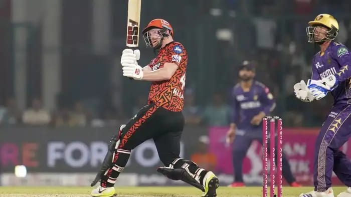 Heinrich Klaasen scoring a 37-ball century in IPL 2025, equaling Rohit Sharma's record.