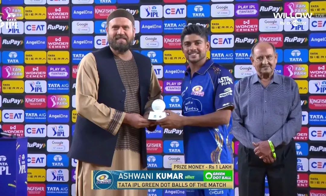 Afghanistan cricket chief honours Ashwani Kumar after IPL match
