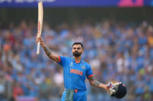 Virat Kohli India celebrates 81th century Cricket