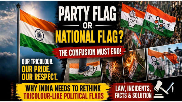 Political Party Flags Similar to Indian Flag: Why Tricolour-Like Flags Need a Rethink