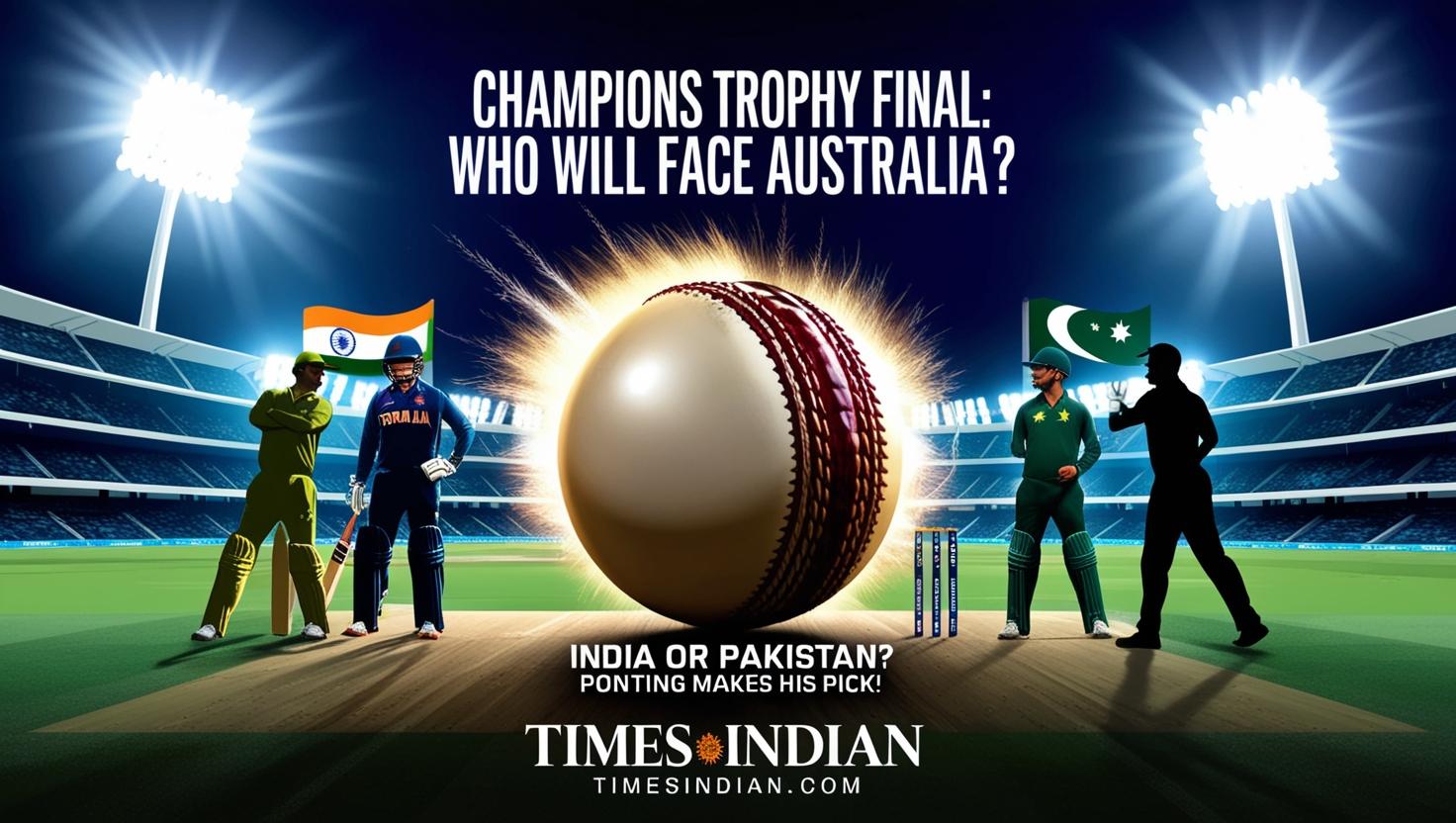 Champions Trophy Final: Australia Awaits – Will India or Pakistan Face Them? Ponting Predicts the Winner!