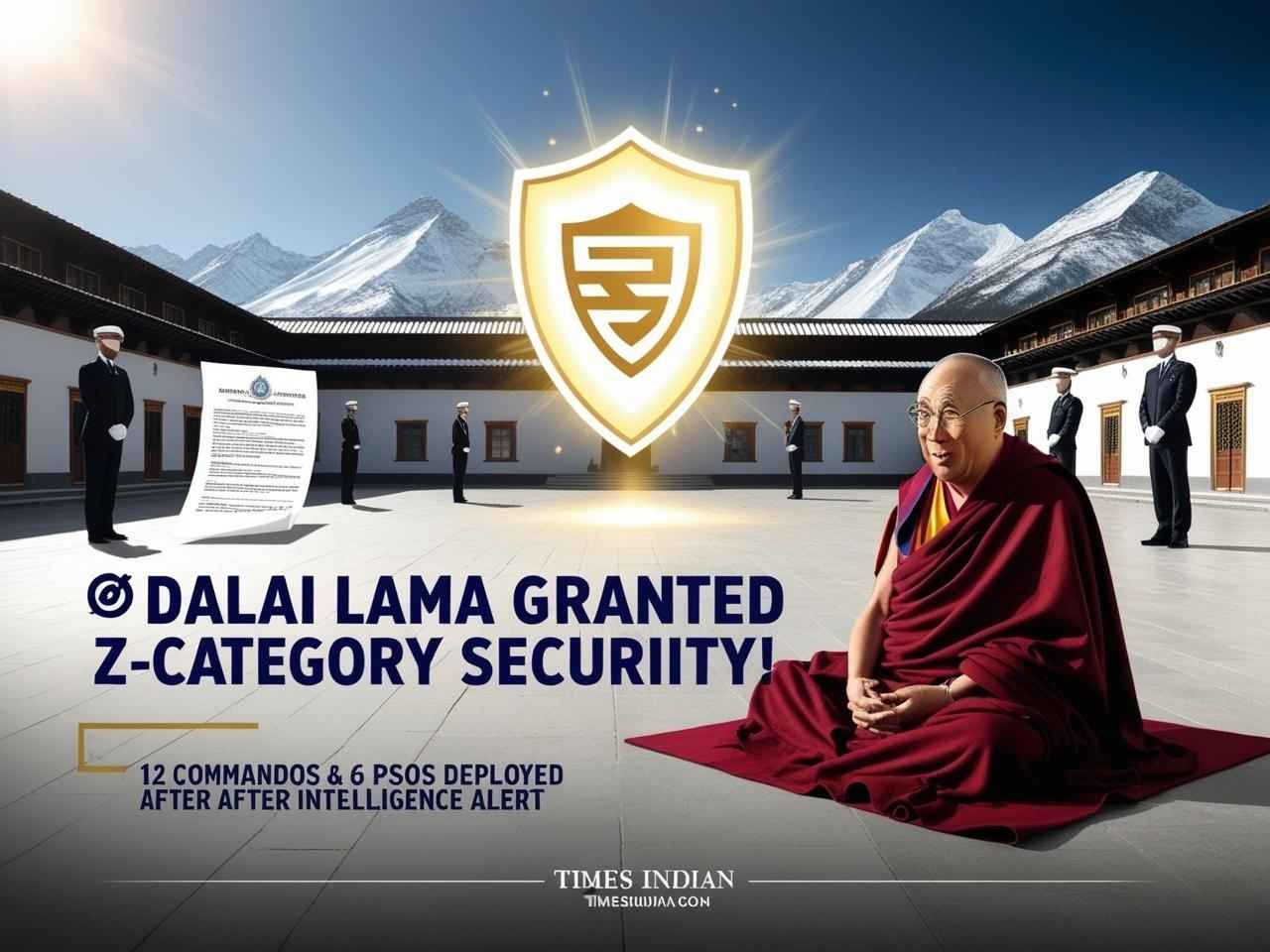Dalai Lama Granted Z-Category Security: 12 Commandos, 6 PSOs Deployed After Intelligence Threat Alert