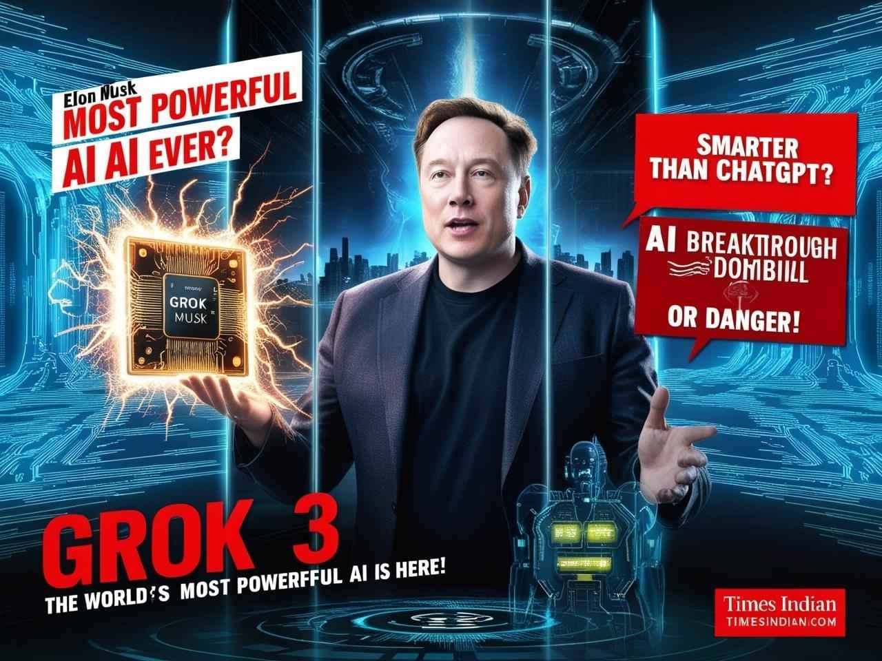 Elon Musk Unveils Grok 3, Claims It as the World's Most Powerful AI