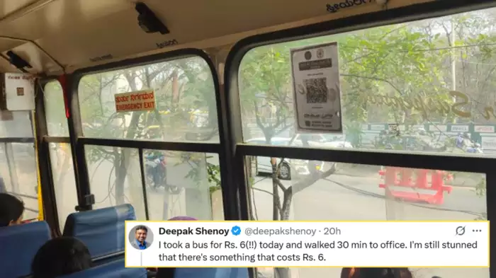 Bengaluru CEO Stunned by ₹6 Bus Fare: 'Why Aren't More People Using Public Transport?