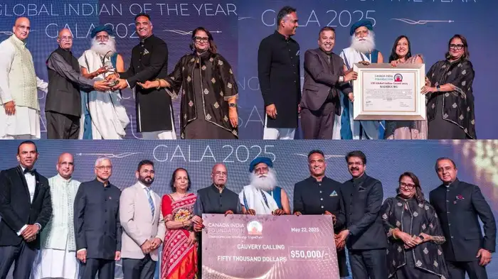 Sadhguru Named Global Indian of the Year 2025 for Conscious Planet Movement