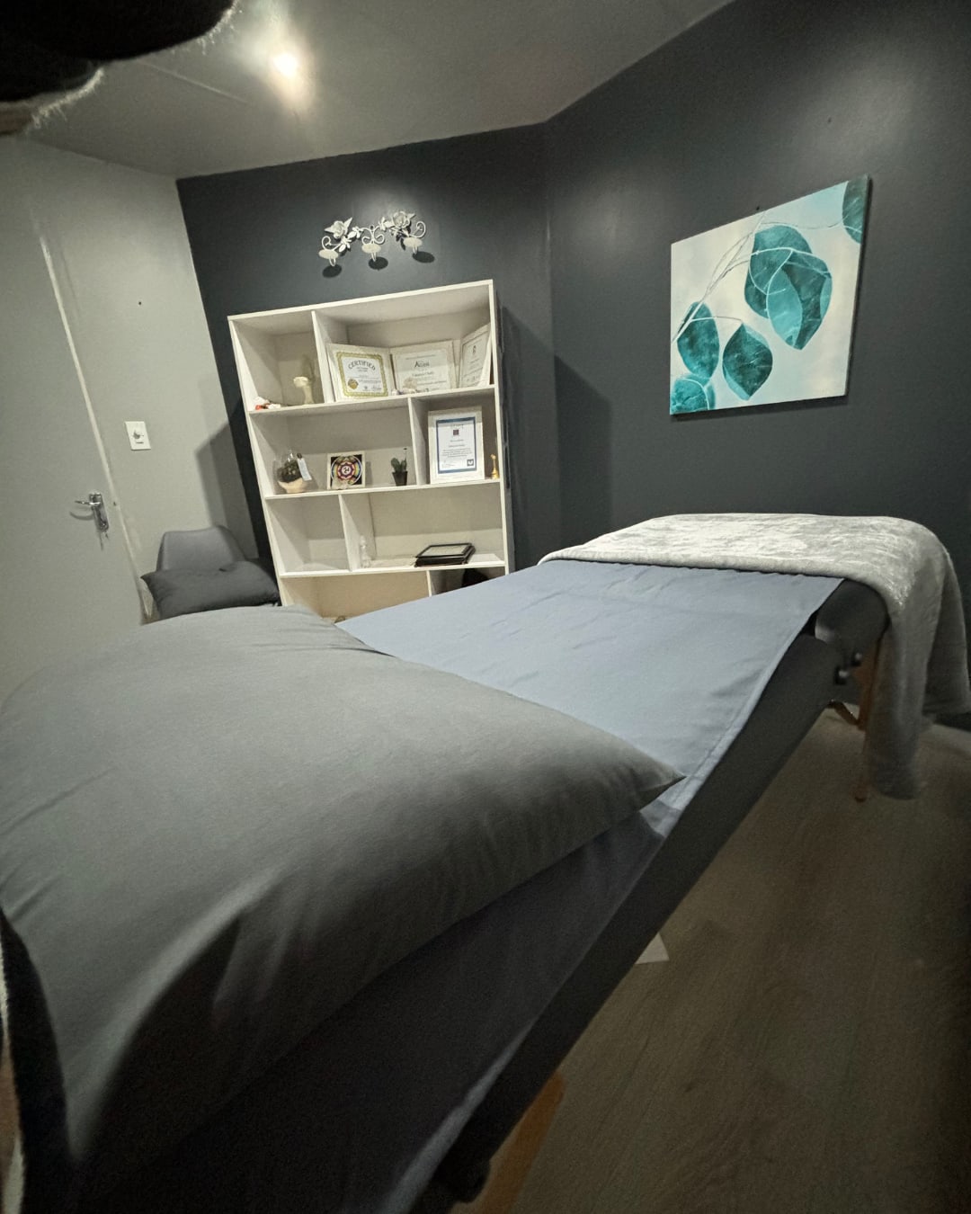 Holistic therapy room at Wings & Me healing centre, Randburg
