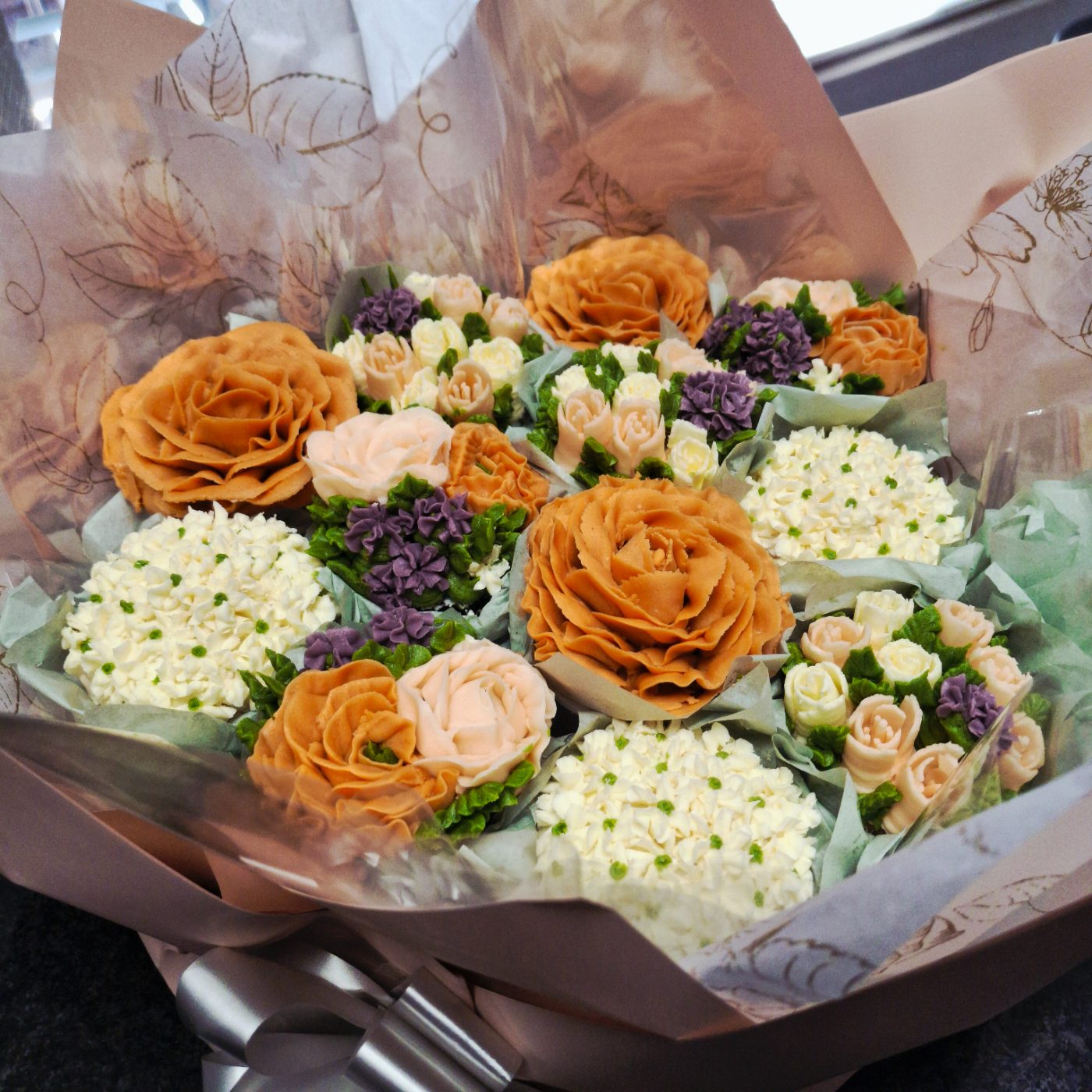 12 Cupcake Flower bouguet Cupcakes by a baker in Centurion