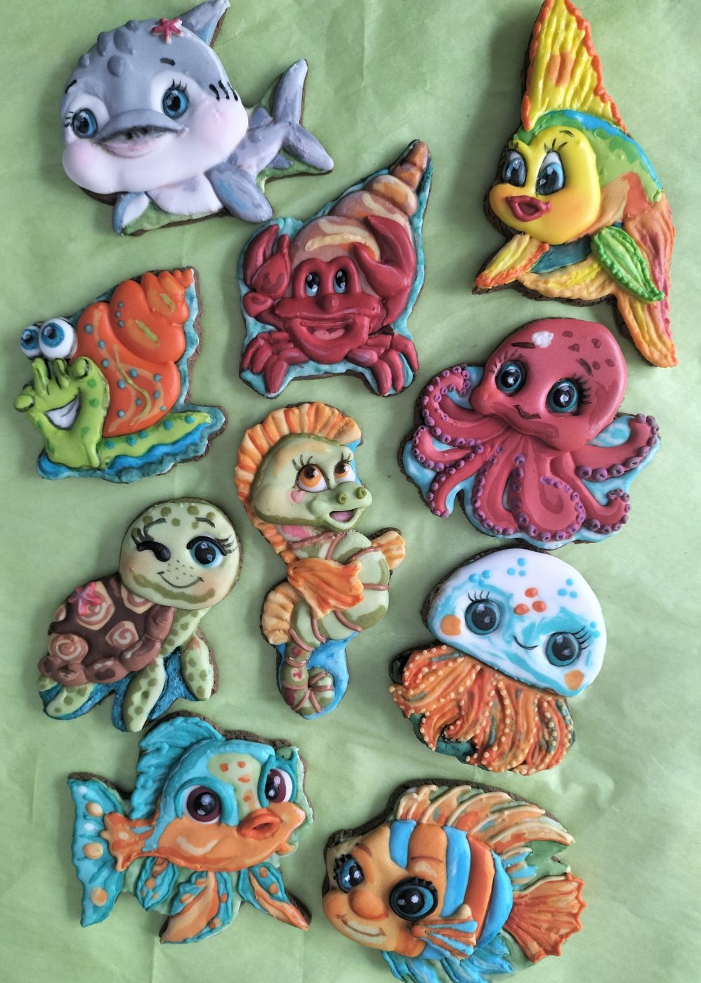 Decorated Under the sea cookies Decorated Cookies by a baker in Centurion