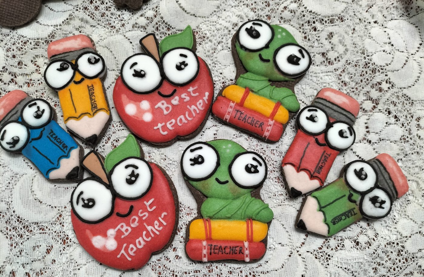 Teacher's gift cookies Decorated Cookies by a baker in Centurion