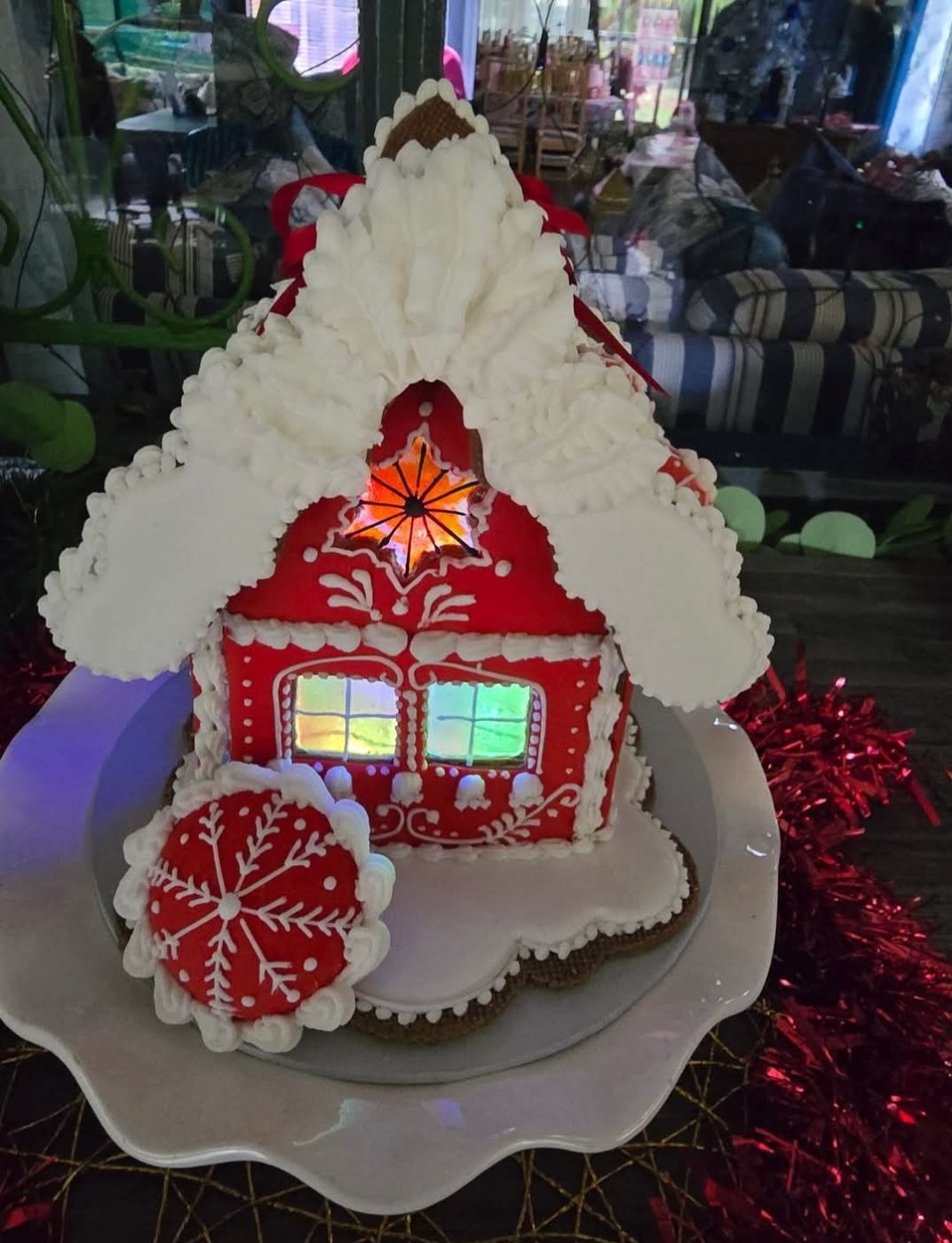 3D sugar cookies house for Christmas Decorated Cookies by a baker in Centurion