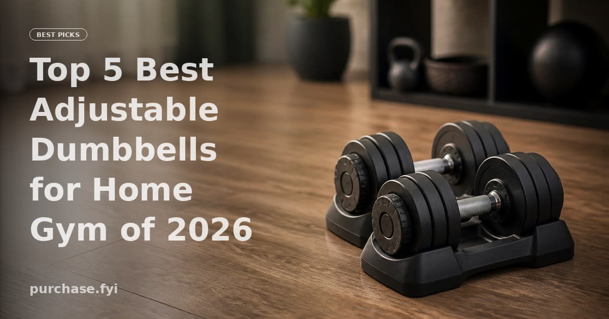 Top 5 Best Adjustable Dumbbells for Home Gym of 2026