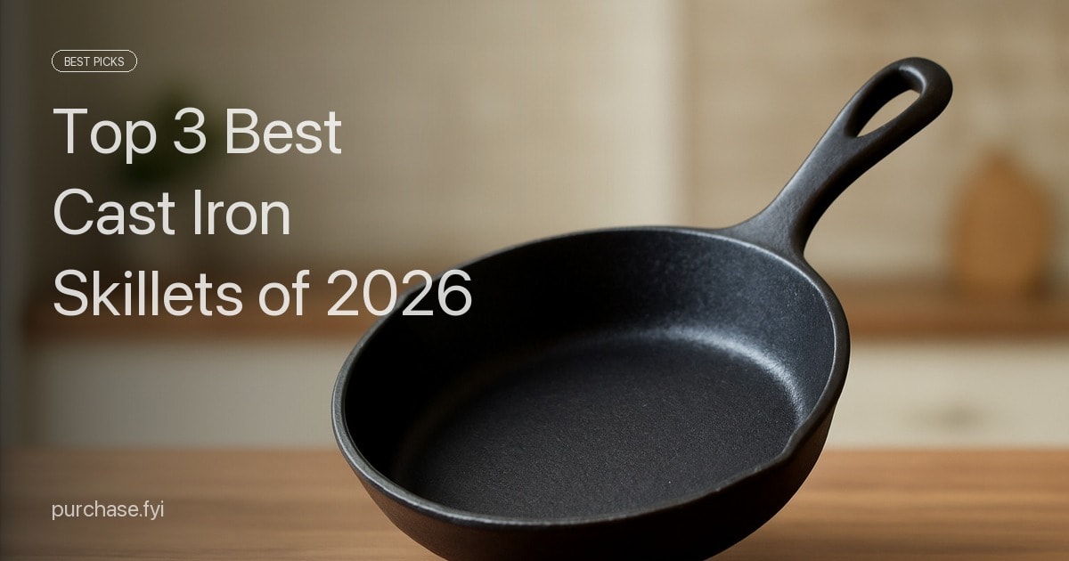Top 3 Best Cast Iron Skillets of 2026