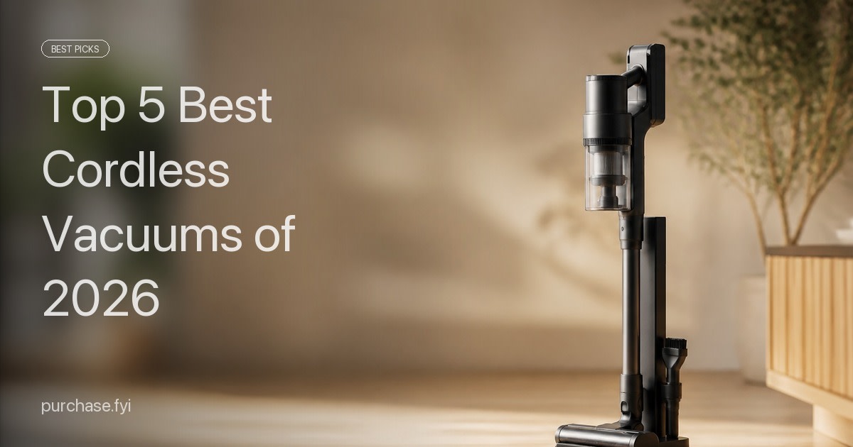Top 5 Best Cordless Vacuums of 2026
