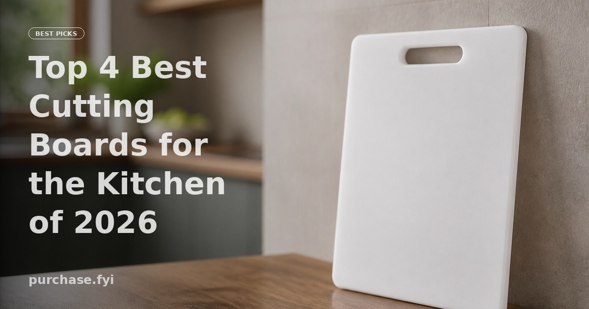 Top 4 Best Cutting Boards for the Kitchen of 2026