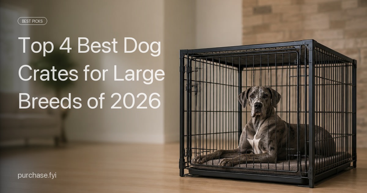 Top 4 Best Dog Crates for Large Breeds of 2026