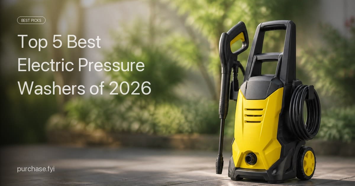 Top 5 Best Electric Pressure Washers of 2026