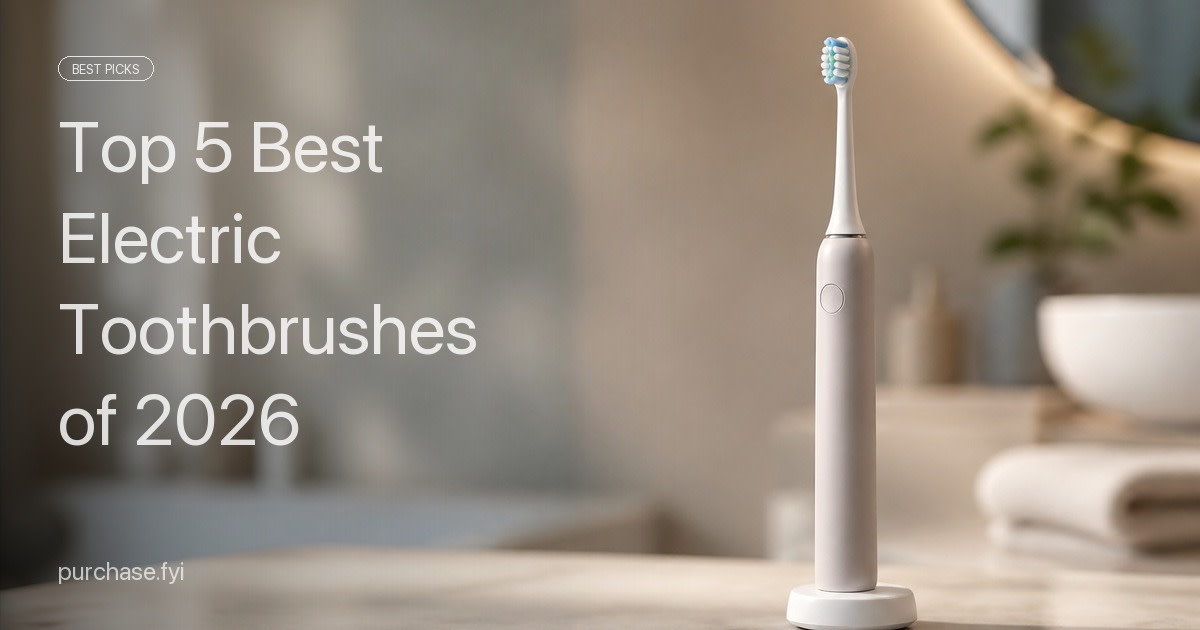 Top 5 Best Electric Toothbrushes of 2026
