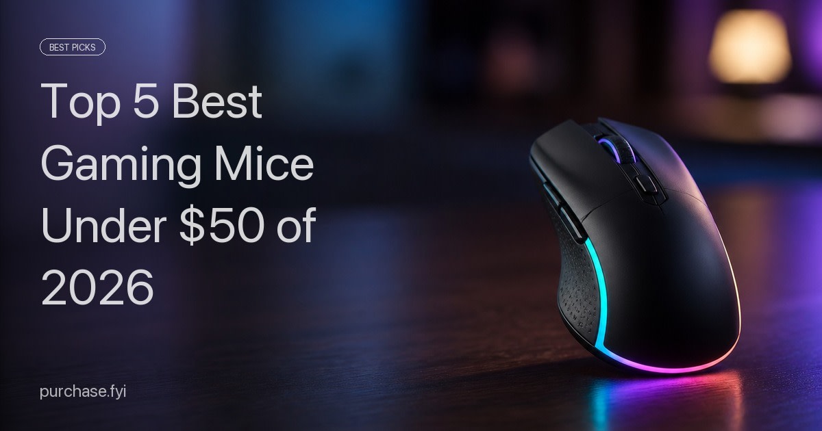 Top 5 Best Gaming Mice Under $50 of 2026