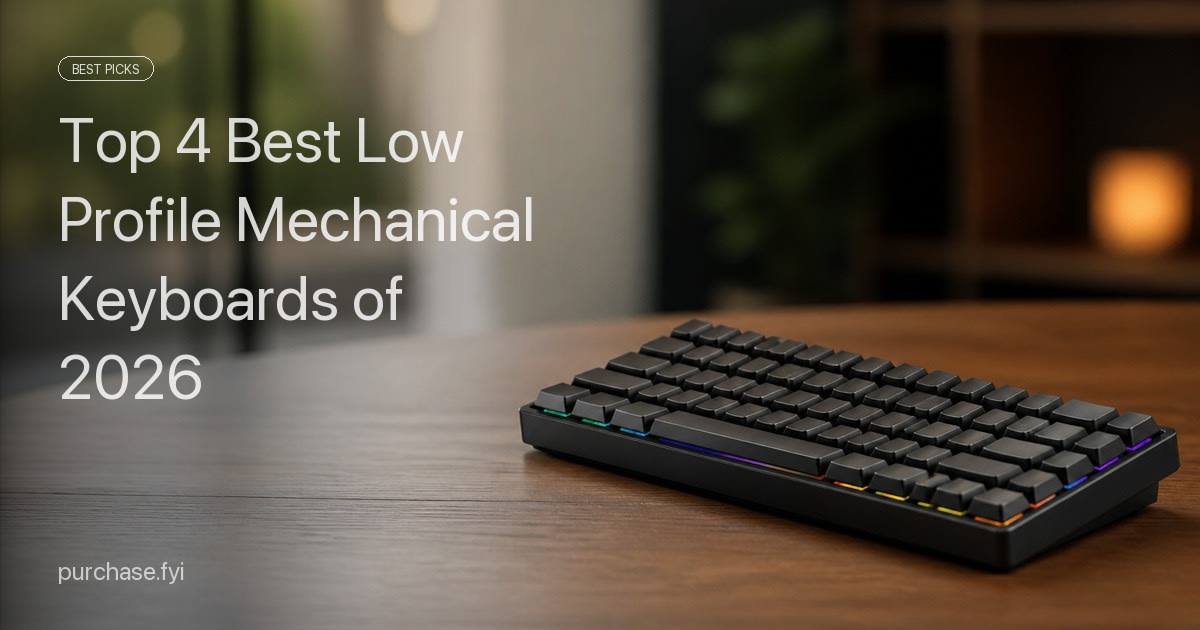 Top 4 Best Low Profile Mechanical Keyboards of 2026
