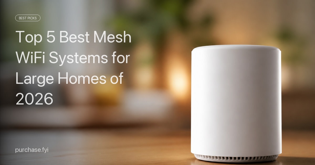 Top 5 Best Mesh WiFi Systems for Large Homes of 2026